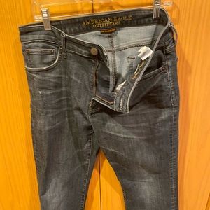 Men’s 33x32 Dark Jeans - AE Original Straight